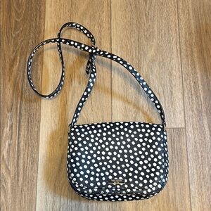 Kate Spade Black and White Polka Dot Crossbody Bag
